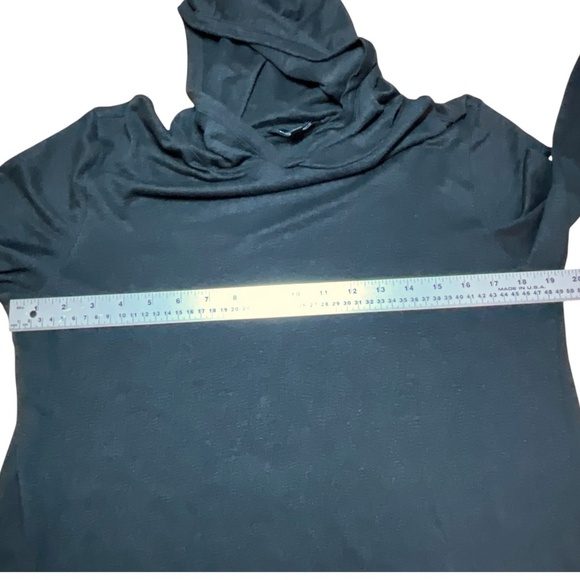 CLUB MONACO 100% Linen Black Long Sleeve Lightweight Hoodie US Sz M - Picture 6 of 10